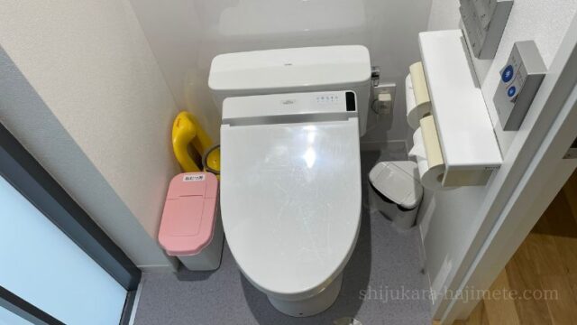 星の子館の客室内のトイレ